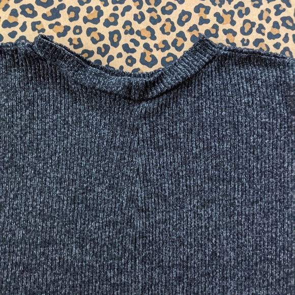 charcoal sweater mini dress - Picture 3 of 4